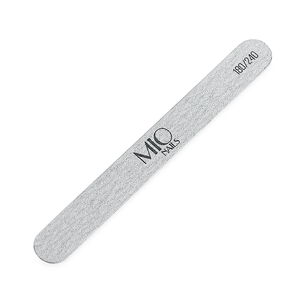 Пилка MIO Nails прямая Mini, деревянная основа 180/240 грит