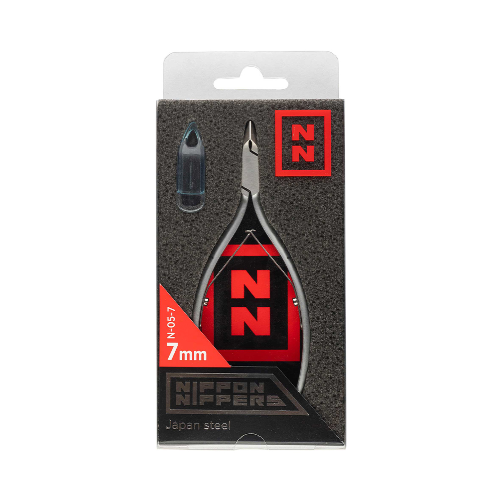 Кусачки для кутикулы Nippon Nippers, 7 мм, двойная пружина, матовые