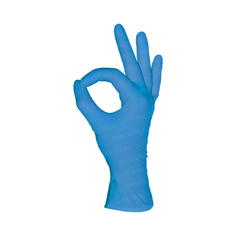 Перчатки mediOk нитриловые, голубые (BlueSky), размер М, 100 шт.